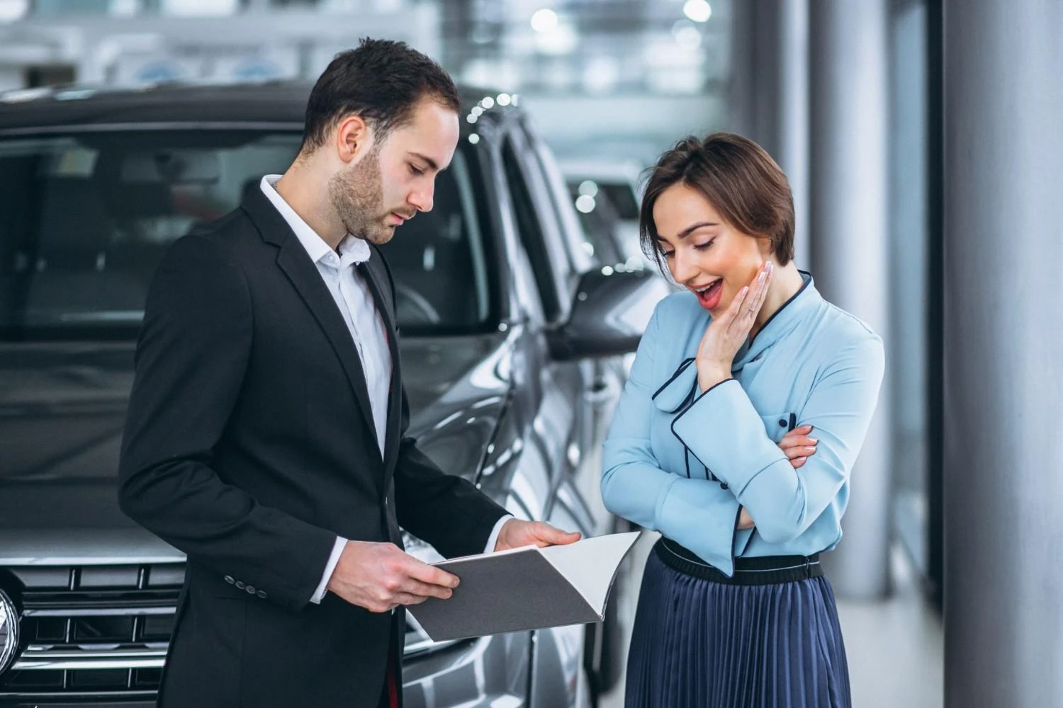 Insurance advisor helping a client